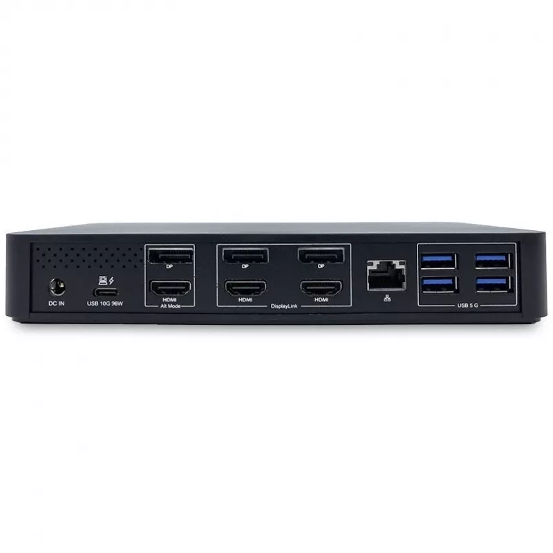 TERRA 1480375 klēpjdatora dokstacija/portu replikators Vadu USB 3.2 Gen 1 (3.1 Gen 1) Type-C Melns