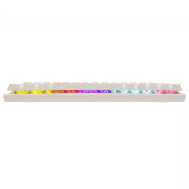 Mehāniskā spēļu tastatūra White Shark Wakizashi WAKIZASHI-2-US-W-BLUE — ASV izkārtojums, zilie slēdži