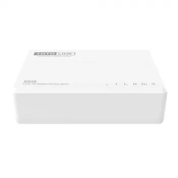 Nepārvaldāms komutators TOTOLINK S505-V5 5 porti Fast Ethernet 10/100 balts