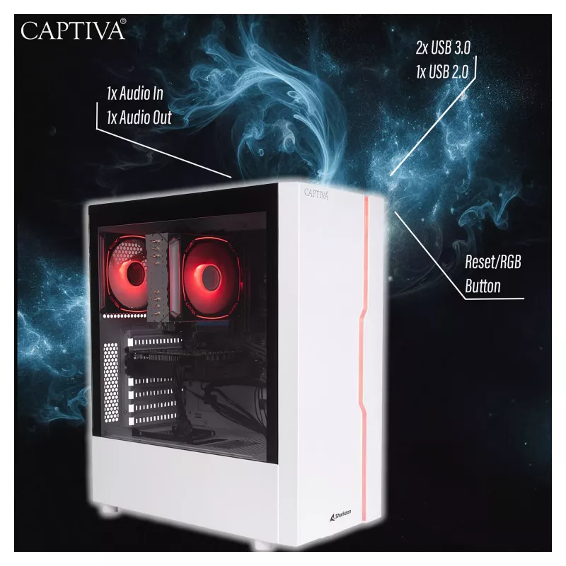 Computer Captiva CAPTIVA PC Advanced Gaming R94-169 Ryzen 7 5700X 32GB SSD 1TB RTX5060 Ti 8GB Windows 11 Home 64-bit
