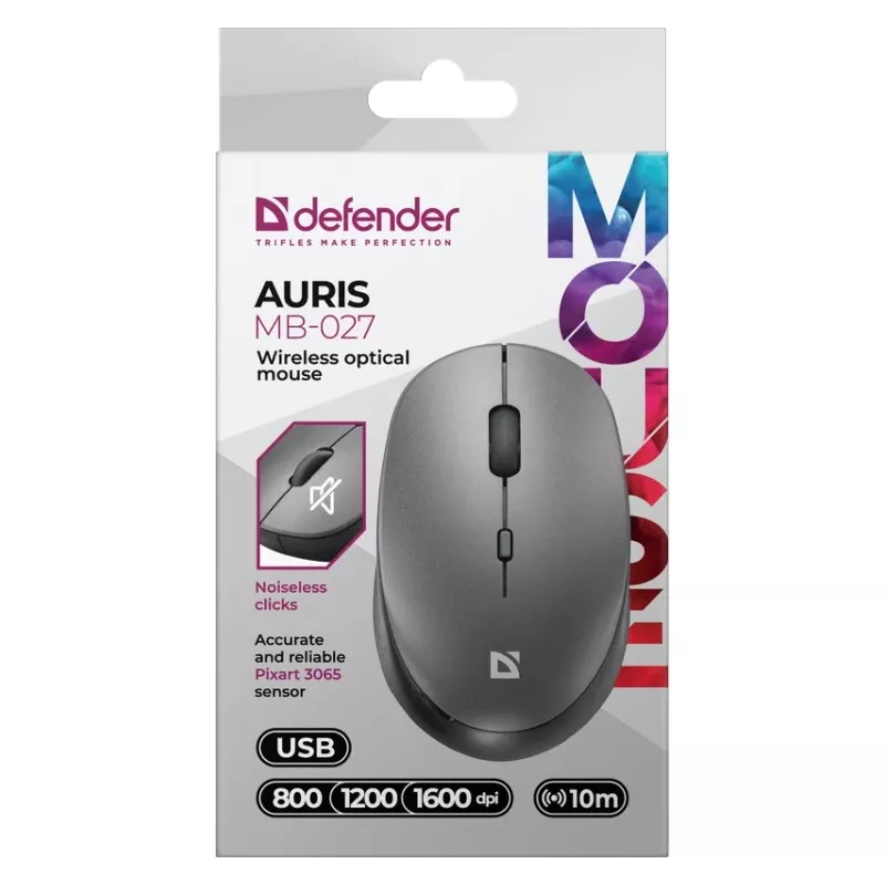 Bezvadu pele DEFENDER AURIS MB-027 saskarne