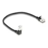 Tīkla kabelis DeLOCK RJ45 Cat.6A 0,25 m, melns