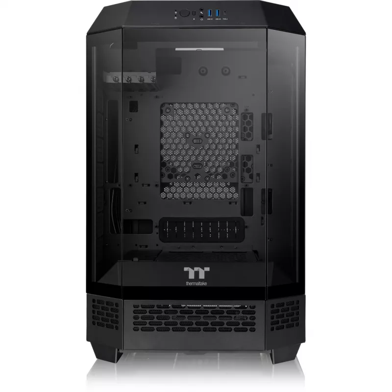 Thermaltake the Tower 300 Black Micro Tower ar rūdītu stiklu PC spēļu korpuss