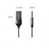 Audio uztvērējs UGREEN CM309 Bluetooth 5.0 USB ar 3,5 mm AUX ligzdu, melns, 20–20000 Hz