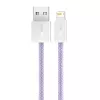 Baseus Dynamic kabelis USB–Lightning, 2,4 A, 2 m (violeta)