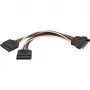 Strāvas kabelis SATA 15 kontaktu uz 2x SATA HDD DeLOCK 60105 0,15 m