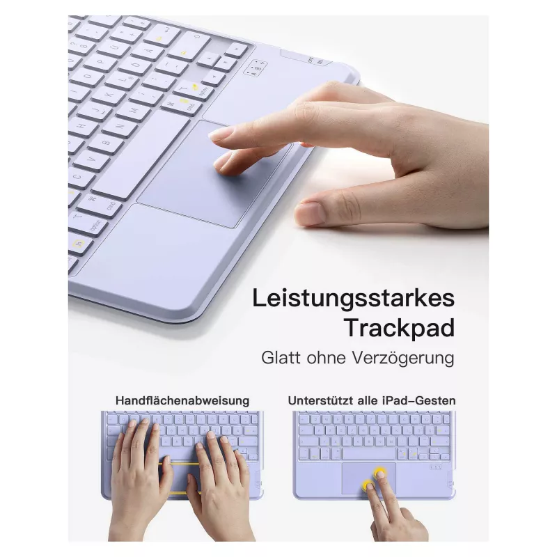 inateck tastatūra iPad 11 iPad Air 4/5Gen.Com. QWERTZ purple