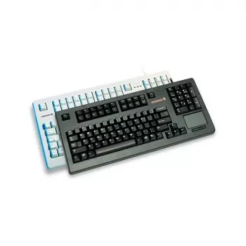 Vadu Cherry TouchBoard G80-11900 Šveices izkārtojuma melna tastatūra, 105 taustiņi, USB, 1,75 m kabelis