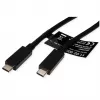 USB kabelis ROLINE 11.02.9056 0,5 m USB 3.2 Gen 2 10 Gbit/s USB C melns