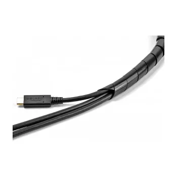 DeLOCK spirālveida šļūtene elastīga 2 m x 16 mm melna polietilēns