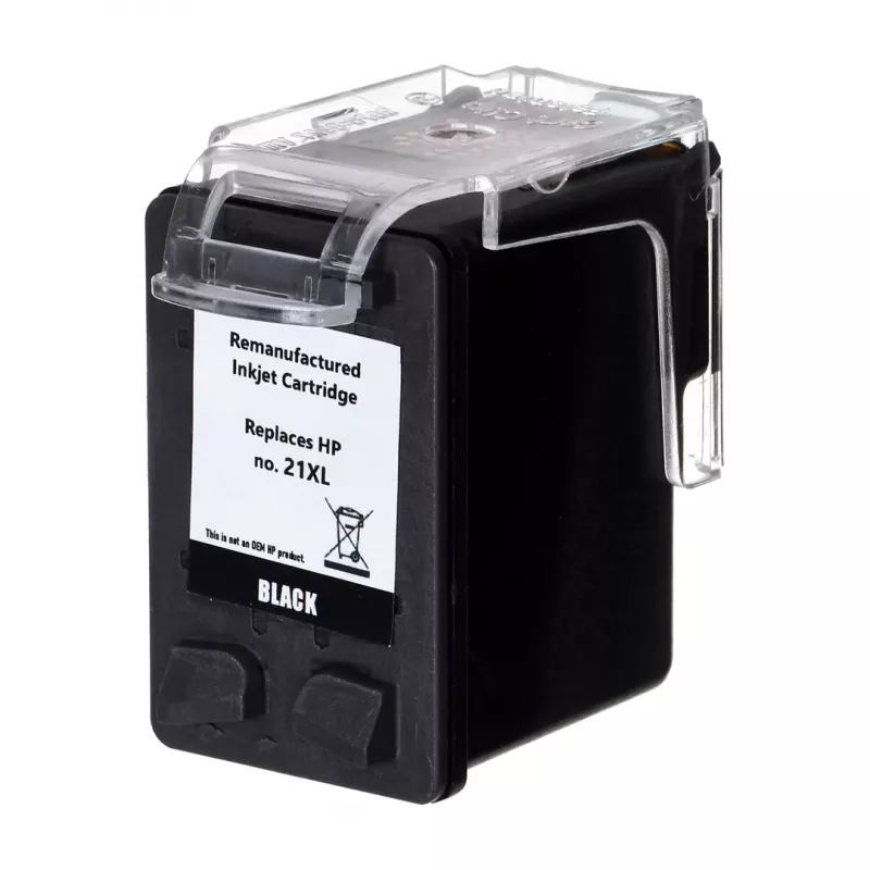Superbulk B-H21XL melnā tinte HP printerim (Aizstāj HP 21XL C9351A) Standarta
