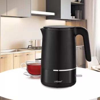 Maestro MR-037 elektriskā tējkanna 1,7 L 1800 W (MR-037-BLACK) Melna