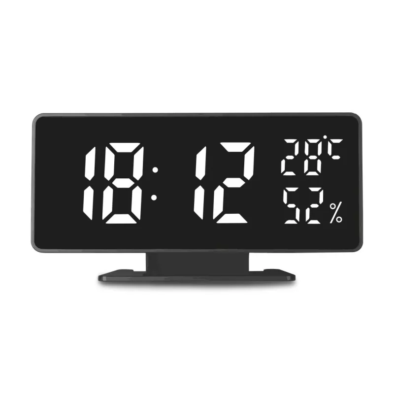 Digitālais LED modinātājs GreenBlue GB395 ar temperatūras displeju