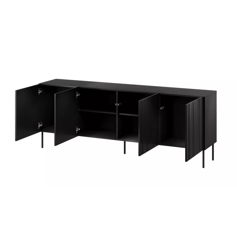 Cama kumode ISLA 200x40x75 matēts melns