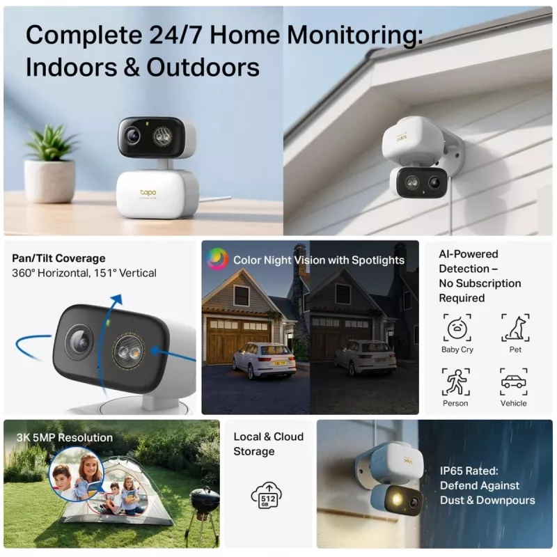 TP-Link Tapo C236 tīkla novērošanas kamera āra/telpu 2304 x 1296