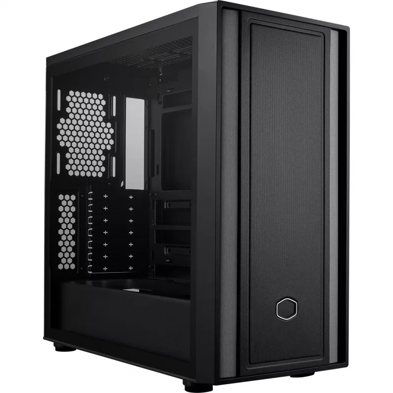 Cooler Master MasterBox 600 Lite PC korpuss, MIDI-Tornis, E-ATX, Rūdīts stikls - Melns