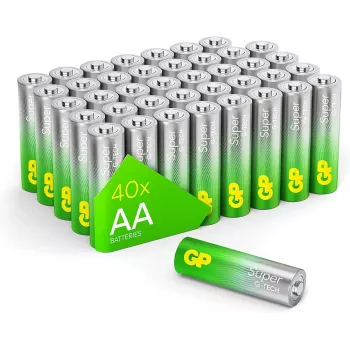 Sārmainās AA baterijas GP Long Lasting Power 1,5 V, iepakojumā 20 gab.