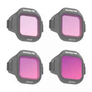 4 gabalu Sunnylife ND8 + ND16 + ND32 + ND64 filtru komplekts MINI 5 Pro