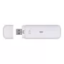 USB mobilais modems ZTE MF833N, pārnēsājams USB formas faktors, 4G LTE-FDD/TDD līdz 150 Mbps, HSUPA/2G atbalsts, microSD slots, balts