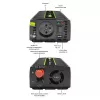Auto invertors Qoltec Monolith 1200 W melns 12 V