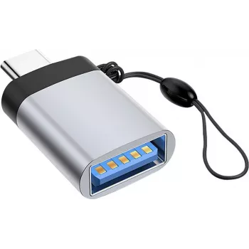 Microconnect USB3.0ACFB-KEY savienotāju adapteris USB C USB A melns, sudrabains