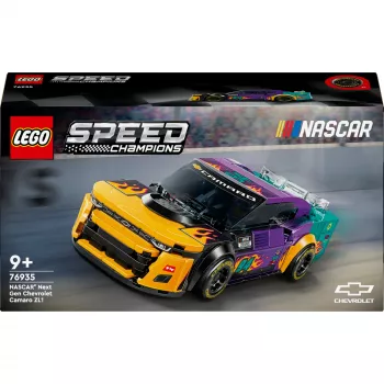 Konstrukciju rotaļlieta LEGO Speed Champions 76935 NASCAR Next Gen Chevrolet Camaro ZL1, 328 detaļas, 1 minifigūriņa, vecums 9+