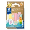 Modelējamais plastilīns Staedtler Noris Jumbo Pastel 842P C6 — mīksts, viegli veidojams, dažādas pasteļkrāsas