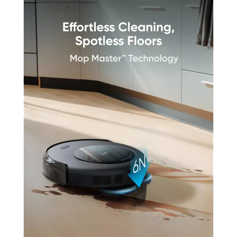 Anker Eufy | Robotu putekļsūcējs ar visu vienā staciju | Omni C20 | Slapjā&Sausā tīrīšana | 7000 Pa | Pelēks
