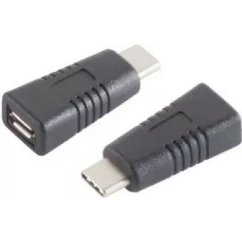 Kabeļu savienotāja adapteris ShiverPeaks BS13-20014 USB 3.1 Type-C uz Micro-USB 2.0 Type-B melns