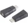 Kabeļu savienotāja adapteris ShiverPeaks BS13-20014 USB 3.1 Type-C uz Micro-USB 2.0 Type-B melns