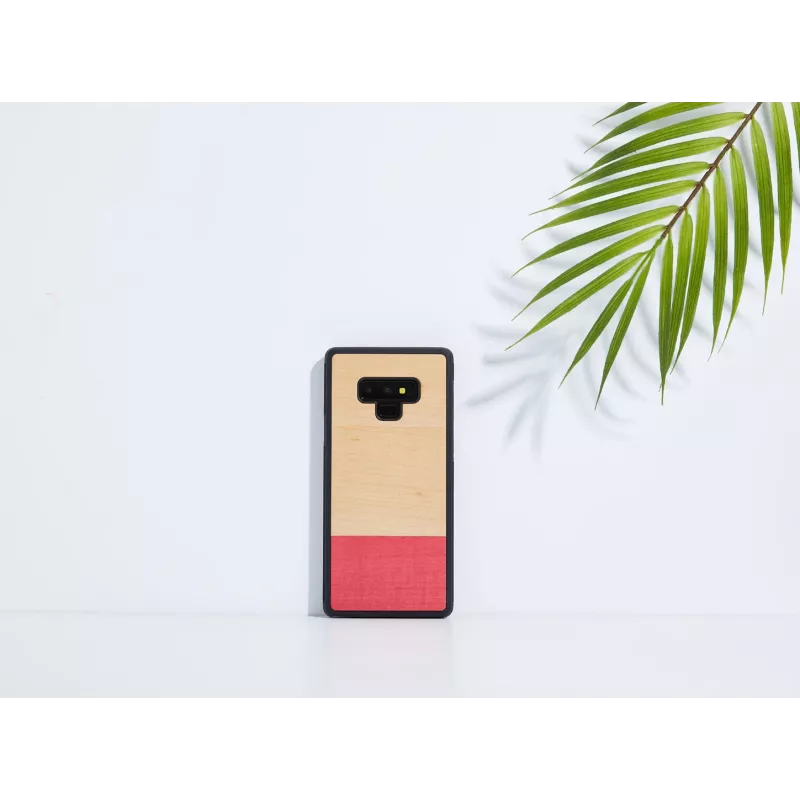 Viedtālruņa maciņš Man and Wood Samsung Galaxy Note 9 — melns, nesakritīgā dizainā