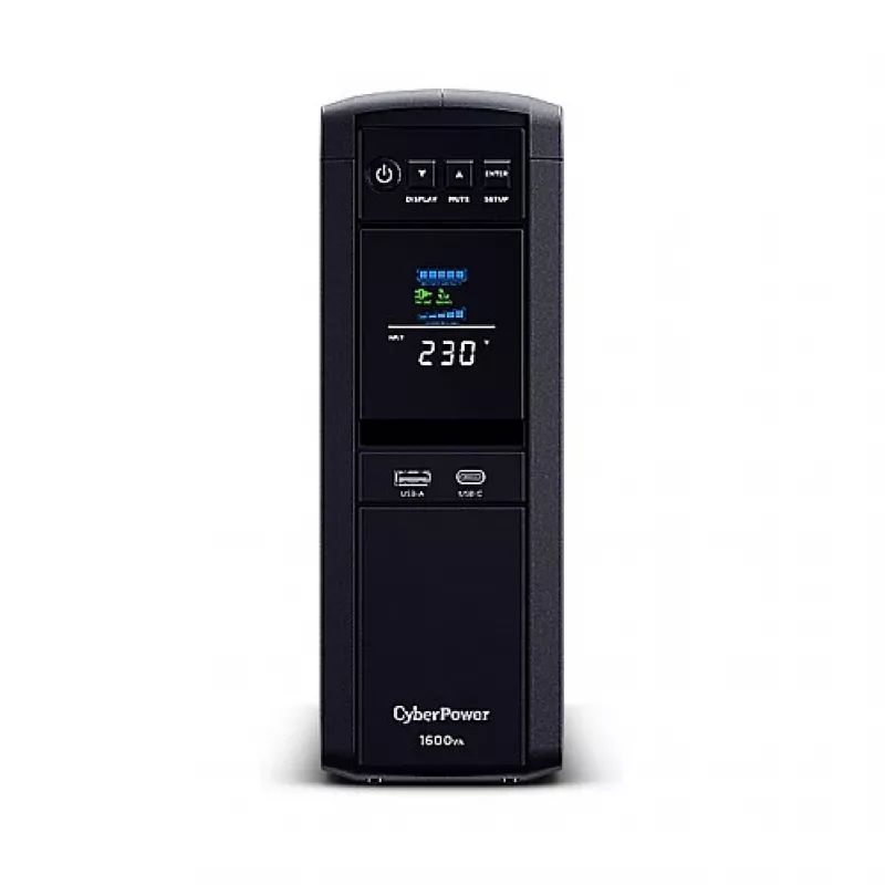 CyberPower CP1600EIPFCLCD nepārtrauktās barošanas avots (UPS) Line-Interactive 1,6 kVA 1000 W 6 maiņstrāvas izejas