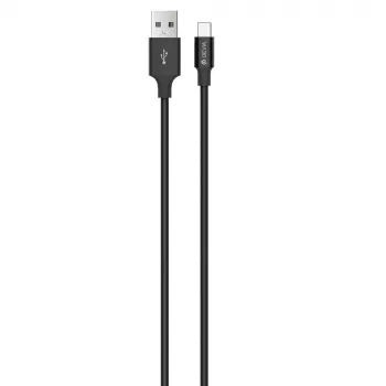 USB Type-C kabelis Devia Pheez Series 1 m, 5V 2.4A, melns