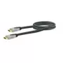 HDMI kabelis SCHWAIGER HDM0150G 063 — 1,5 m, HDMI Type A vīriešais–vīriešais, zelta kontakti, melns/pelēks