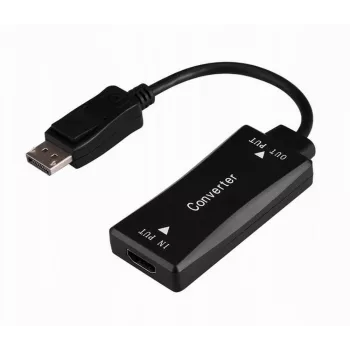 Video kabeļa adapteris GEMBIRD A-HDMIF30-DPM-01 HDMI Type A uz DisplayPort 0,15 m Melns