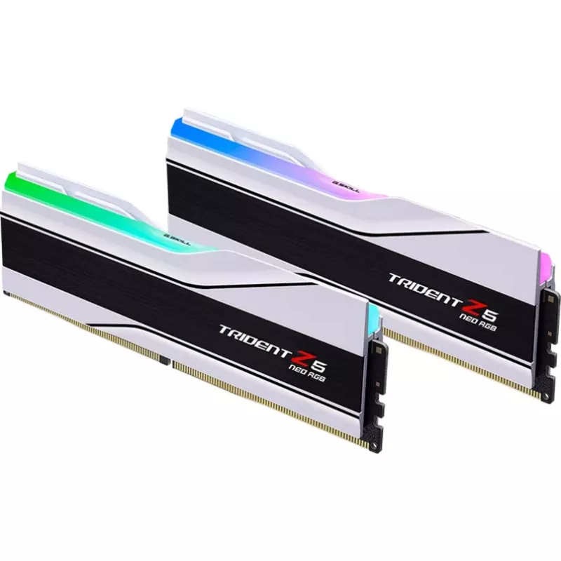 DIMM 32 GB DDR5-6000 (2x 16 GB) Dual-Kit, atmiņa balta, F5-6000J2636H16GX2-TZ5NRW, Trident Z5 NEO RGB, AMD EXPO