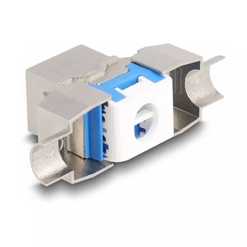 DeLOCK Keystone Module RJ45 jack to LSA Cat.8.1 toolfree plakans Metallic