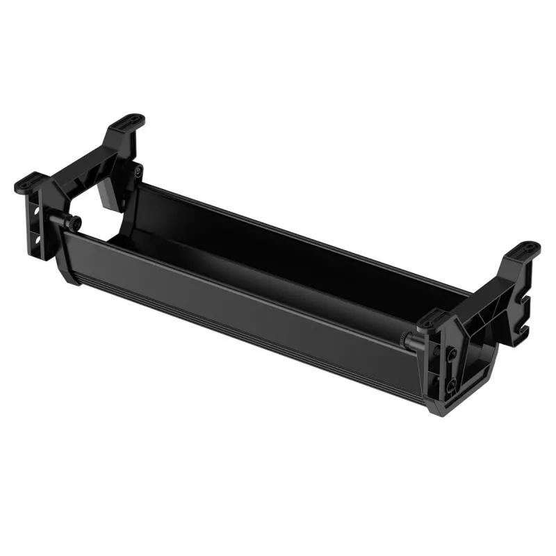 Zem galda kabeļu teknē MACLEAN MC-106B — melna, ABS, maksimālā slodze 5 kg