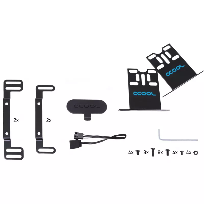 Ūdens bloks Alphacool 15380 Akrils Alumīnijs Plastmasa Melns 76.5x131x76.5mm