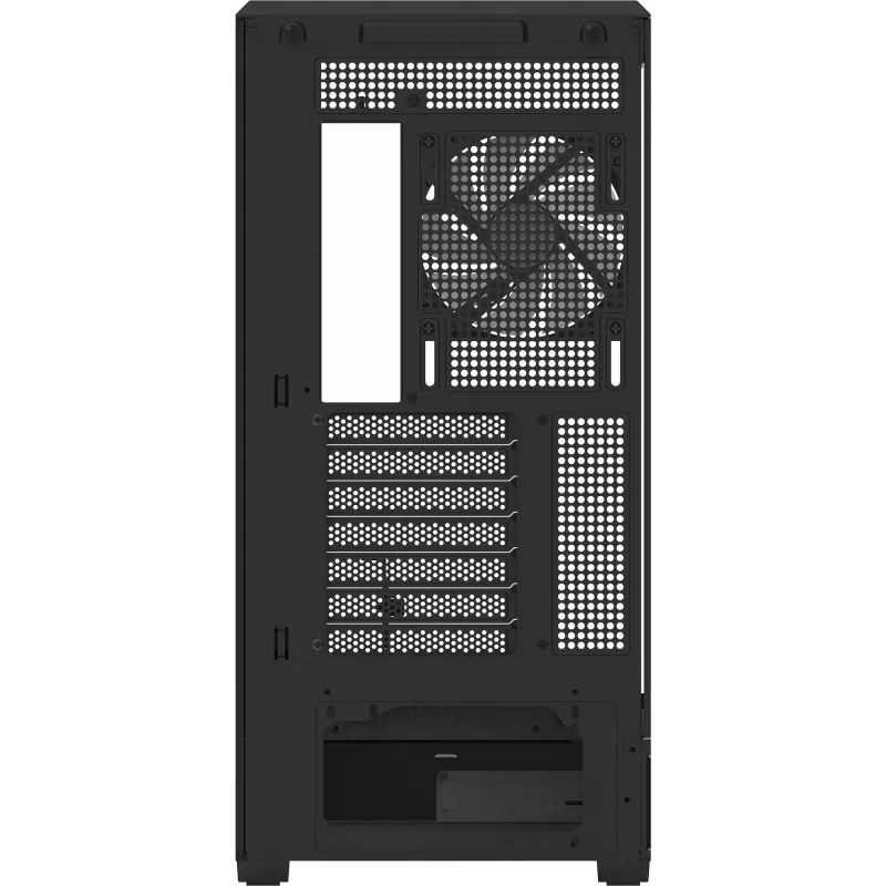 Datora korpuss AeroCool Geh Midi P500B-Digi Melns
