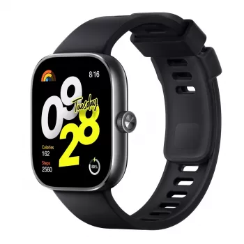 Xiaomi Redmi Watch 4 - Viedpulkstenis ar siksnu - TPU - Melns - Plaukstas izmērs: 135-205 mm - Displejs 5 cm (1,97)