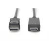 Adapterkabelis Displayport 1.2 ar fiksatoru 4K 60Hz UHD Tip DP/HDMI A M/M melns 2 m