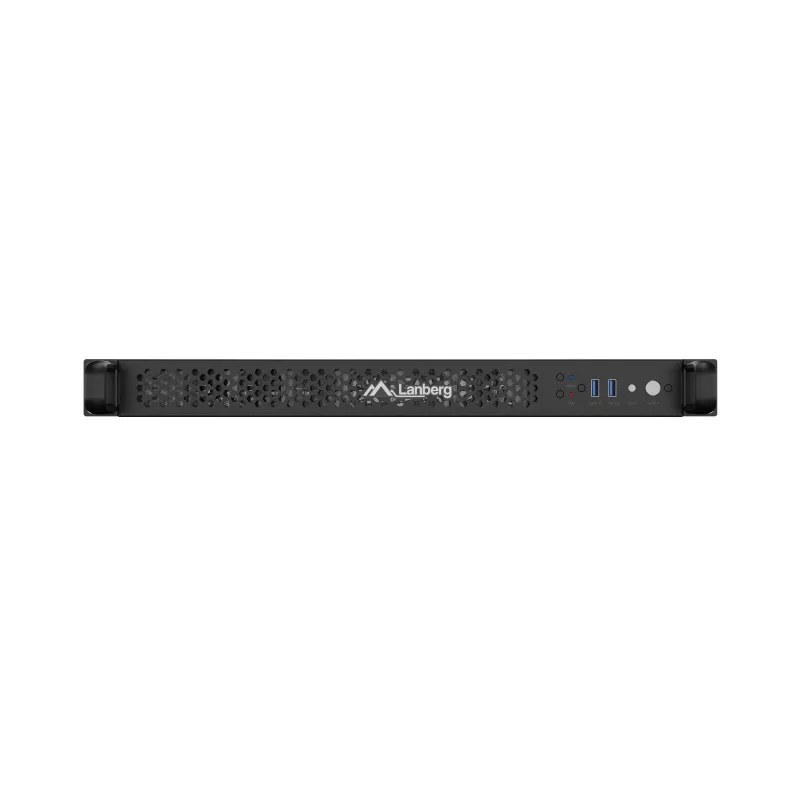 Rack Chassis Lanberg SC01-6501-12B 1U Melns 8 ventilatori HDD SSD