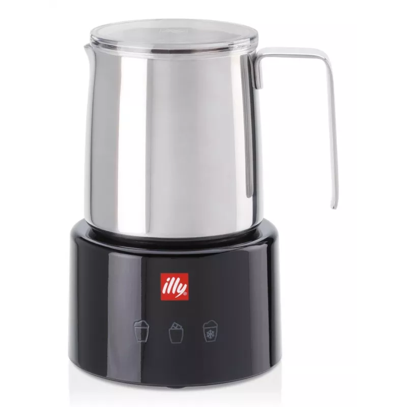 Piena putotājs/sildītājs Illy 23760 melns nerūsējošais tērauds 250ml