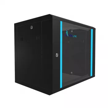 Pie sienas stiprināms statīvs Extralink Extralink Rackmount cabinet 9U 600x450 melns
