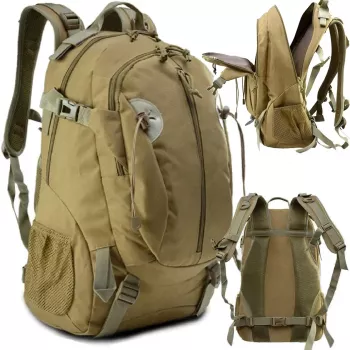Extralink Military Tactical Backpack 30L - Vīriešu ceļojumu un āra militārā skolas soma