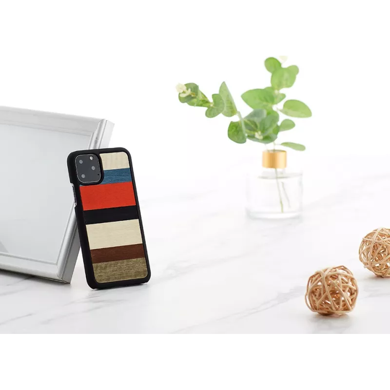 viedtālruņa maciņš man and wood iPhone 11 Pro — corallina Melns