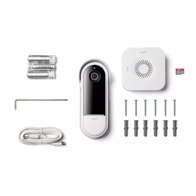 Durvju zvana signāls Omajin by Netatmo OVD-01-EU melns balts
