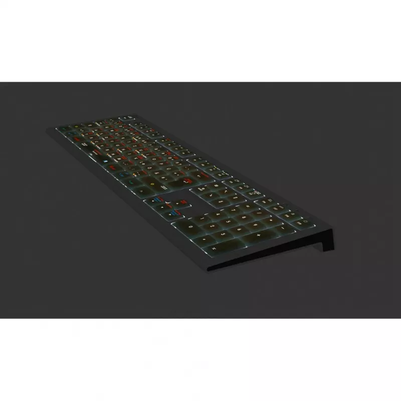 Logickeyboard LKB-OSX-A2M-DE tastatūra USB QWERTZ vācu melna (LKB-OSX-A2M-DE)