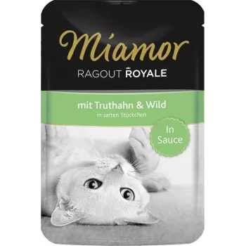 Miamor Royal ragout mērcē Tītara un brieža gaļa